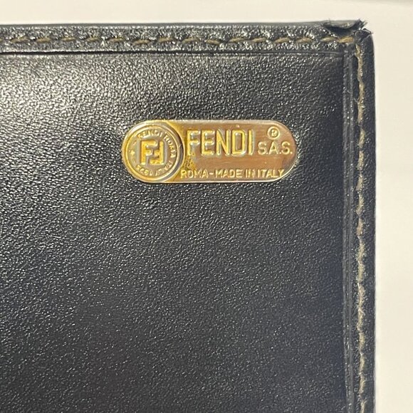 Fendi Vintage Pequin Striped Flap Wallet - Pecan - Preowned - Picture 13 of 14